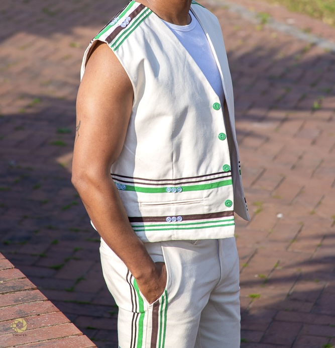 Cream Dark-Brown & Green Set - Image 1